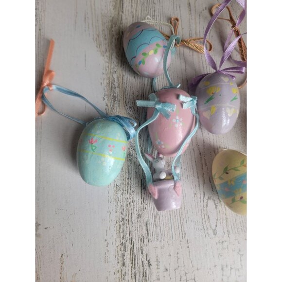 Easter bunny egg air balloon ornament Xmas spring - Picture 2 of 9